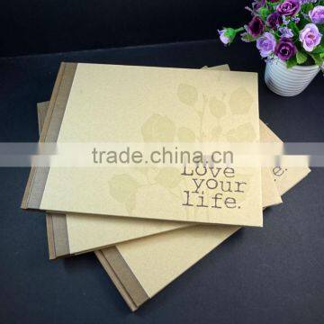 A4 brown craft paper hardcover sketchbook