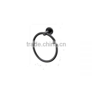 New fashion all black bathroom towel ring hangers bathroom accessories sanitary ware