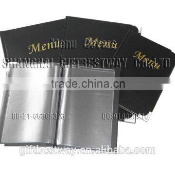 Low price and good quality A4 menu cover pvc menu covers