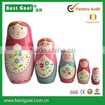 Kids matryoshka / Wooden crafts nest doll / russian nesting dolls matryoshka