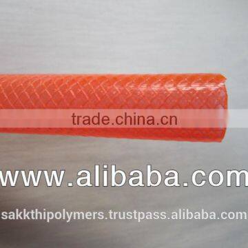 PVC Braided Hose - Transparent Orange