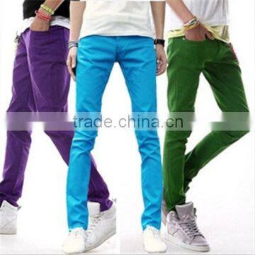 2015 Newly Factory Designs Men Chinos Pants Skinny Stretch Trouser Mens Chinos photo-2