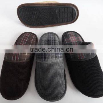 Men home slippers with micro suede