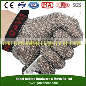 304 food grade stainless steel chain mail gloves