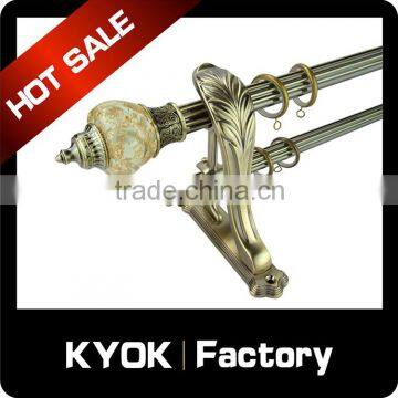 KYOK elegrant polyresin style curtain finials,classic design resin curtain finials