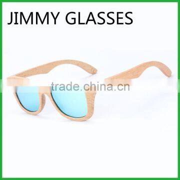 JM599 Quality Handmade Beech Wooden Sunglasses Vintage