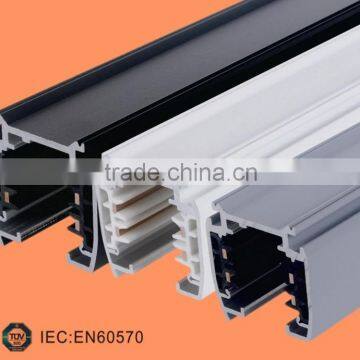 3 Circuits 4 lines track rail for Led hanging Track Light System for decorating cloth shops or supermarket