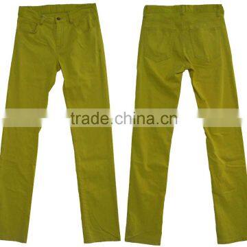 New high quality men solid color pants men beach cotton denim pants factory wholesale