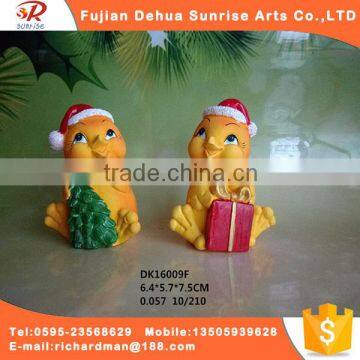 Mini cute ceramic chicken for gift and decoration