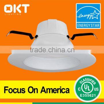 Interchangeable 5-Inch or 6-Inch IC/UL 6" Recessed Led Light With White Trim photo-2
