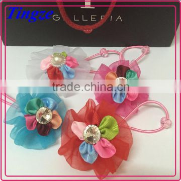 New design handmade flower hair band unique hair accessories for kids TD19