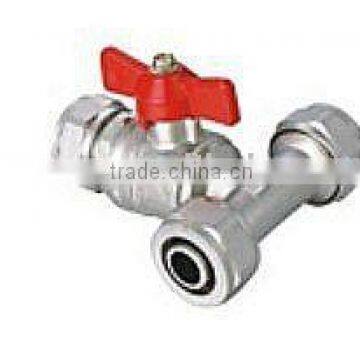 Brass 3-Ways Union Ball Valve