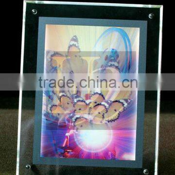 acrylic LED sign/acrylic table top LED sign holder with screw