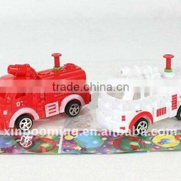 Candy toy,firefighting truck water gun, promotion gift