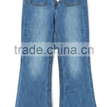 2016 Latest design Ladeis pretty fancy high quality cotton jeans pant