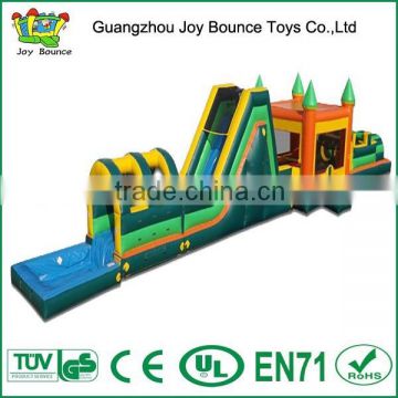 obstacle course with bouncer castle inflatable obstacle course with pool,inflatable castle obstacle course