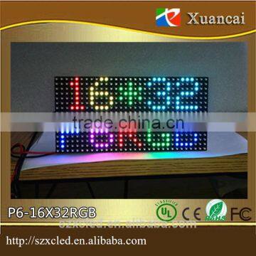 P6-16x32RGB (9.6X19.2CM) Indoor Indoor P6 (3IN1) Full Color SMD Unit Board 8 Scanning 75 HUB P6 Led Display Module photo-6