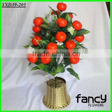 24 heads small cheap artificial foam orange fruit plants making                        
                                                Quality Choice