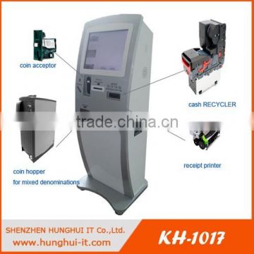 High quality self service bill payment kiosk with cash acceptor optional