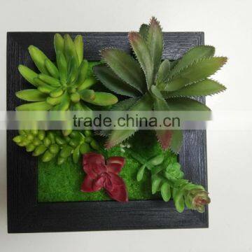 HOT Virbrat 3D Artificial Succulents Wall Garden Docoration Plant for factory wholesale