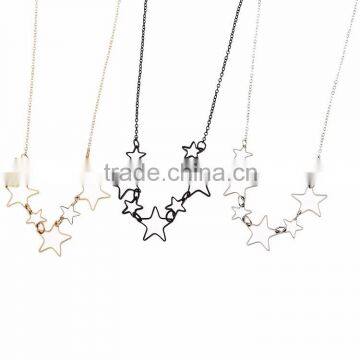 2015 Newest Short Metal Star Pendant Necklace