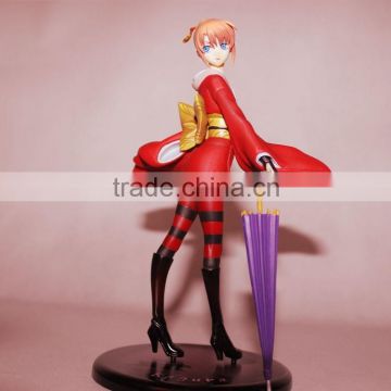 plastic anime figurines with base, design plastic anime figurines with base, custom plastic figurines China maker