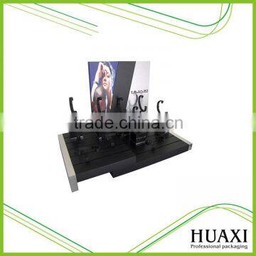 Huaxin black matte lacquered aluminium mdf watch display set