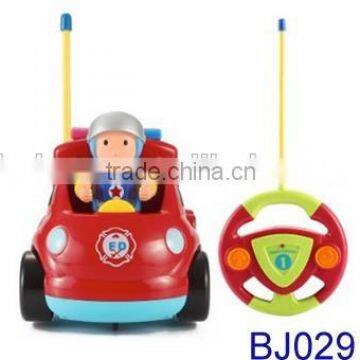 2ch Cartoon R/C Fire Truck Radio Control Toy for Toddlers With Light and Music photo-3