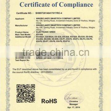 Electronic Siren Piezo Siren 1/6 Tone 105db photo-3