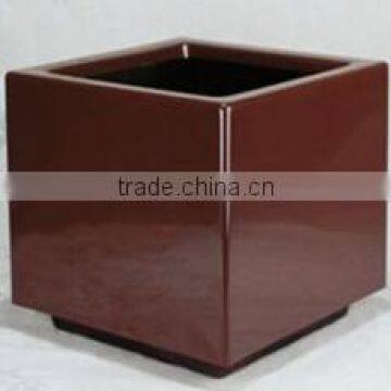 2015 fiberglass artificial flower pot/ garden planter