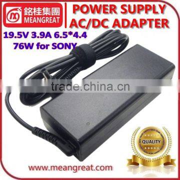Notebook charger For sony 19.5V 3.9A 76W laptop adapter