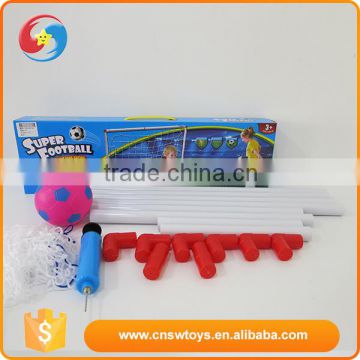 High quality rose red children with inflator plastic football door frame toy