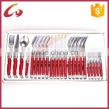 PP handle stainless steel flatware set