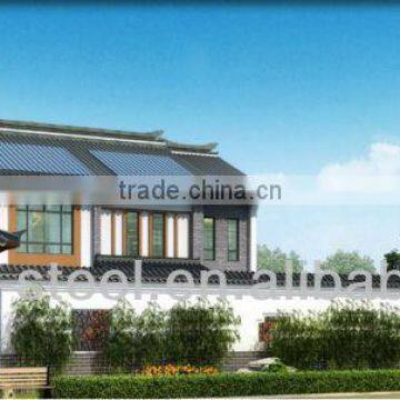 Traditional chinese style luxurious safe prefabricated house