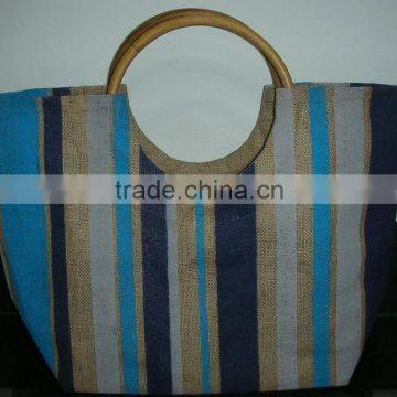 Laminated Jute Beach hand Bag for Women