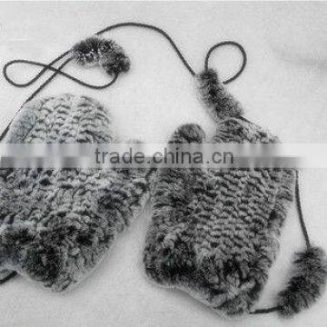 wholesale price knitted rex rabbit fur