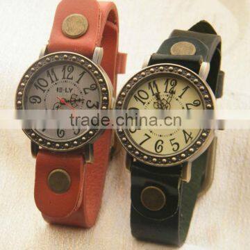 watch case and strap real leather band/custom watches