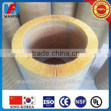 High temperature air compressor dust filter cartridge