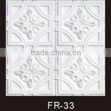 FR33 PU wall plaques/wall roof trimps/Decorative PU moulding