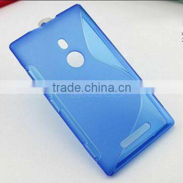 Hot sale S Line simple design TPU Case for Nokia Lumia 925 Soft Gel Skin Case Cover