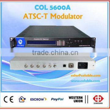 ATSC-T modulator asi to rf modulator, 8 vsb modulator, Digital CATV RF modulator with ASI and SMPTE input COL5600A