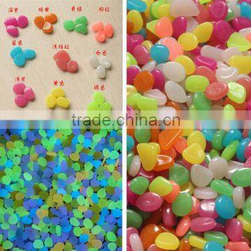 2016 New Luminous Pebbles Glow Stone Aquarium landscaping, aquarium bottom sand scenery, luminous stone