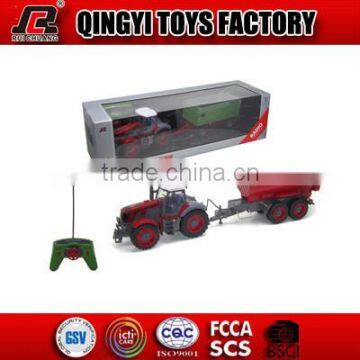 HOT!Plastic farm toy tractors 1:28 6CH RC Farm Tractor with good quality and license toys