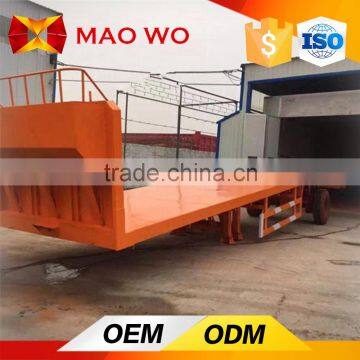 Low price China 3 axle standard 40ft flatbed trailer for sale