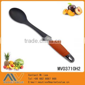 KITCHEN TOOLS COOKWARE SILICONE NYLON SOLID SPOON PP HANDLE