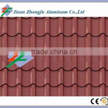 corrugated aluminum plate 25-210-840 PVDF or PE Coated Color aluminum roof tile for Garage Door