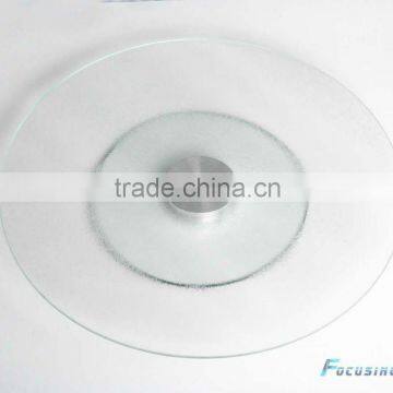 Dia30cm clear tempered glass lazy susan