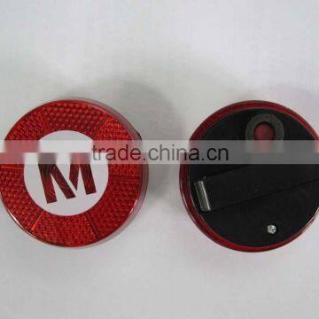 HEYU Plastic Red Round Blinking Led Safety Light for Promotion