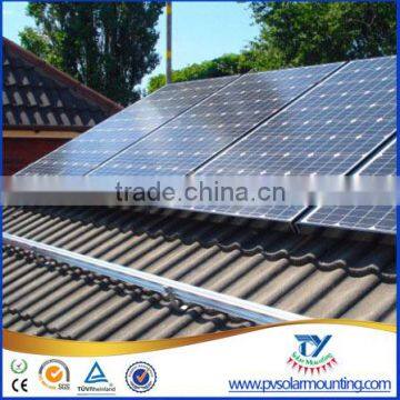 Solar Panel Structure for Tile Roof