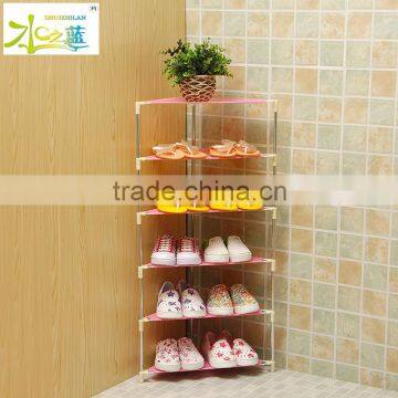 Simple Corner Plastic Storage Shoe Rack photo-5